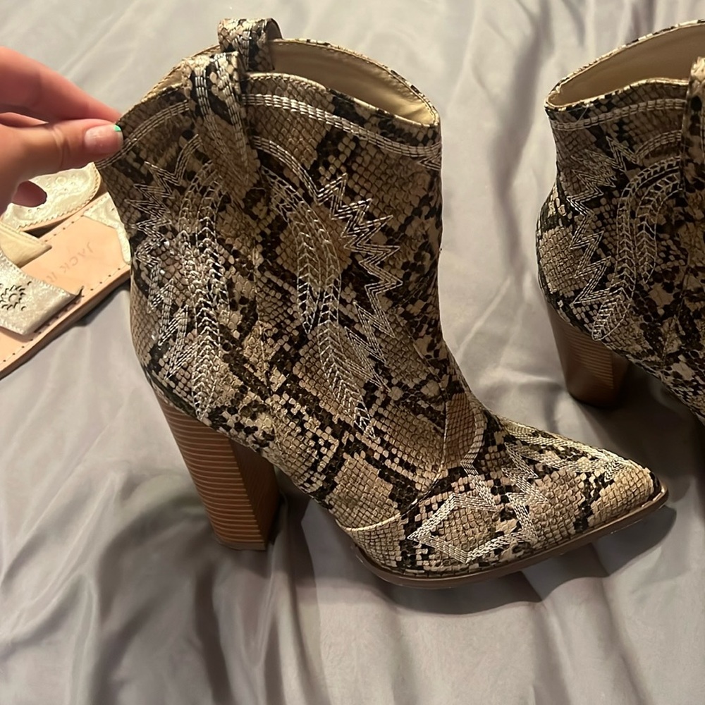 Snakeskin Cowgirl booties